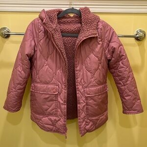 Girls' reversible quilted jacket with eco-friendly PrimaLoft® size L